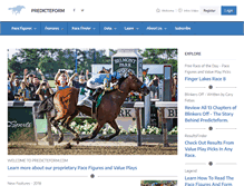 Tablet Screenshot of predicteform.com